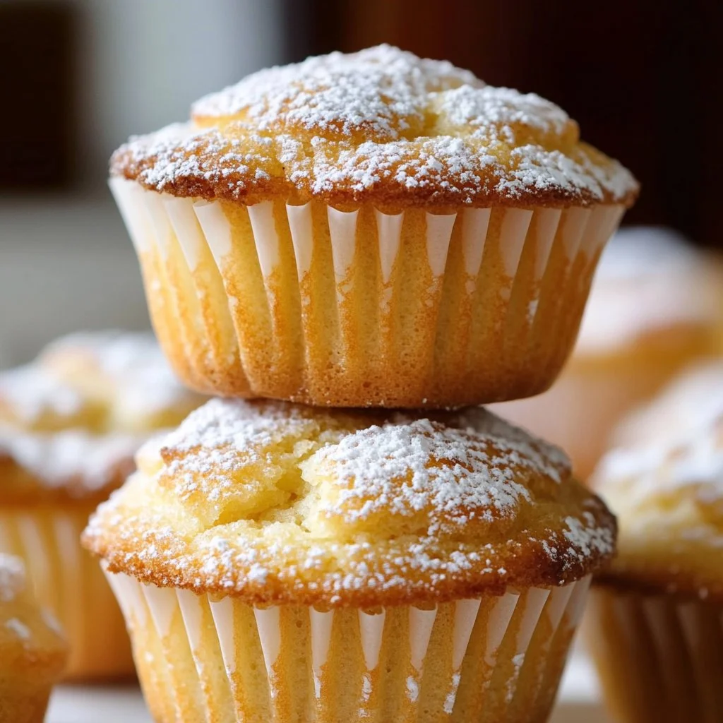 Magdalenas de Limón frescas y esponjosas, ideales para un postre ligero.