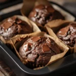 Muffins de Doble Chocolate al Estilo de Panadería
