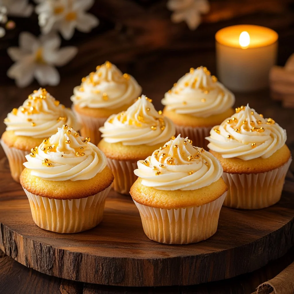Deliciosos Muffins de Limón recién horneados