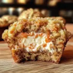 Muffins de Zanahoria Navideños con Relleno de Cheesecake