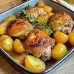 Muslos de pollo con patatas