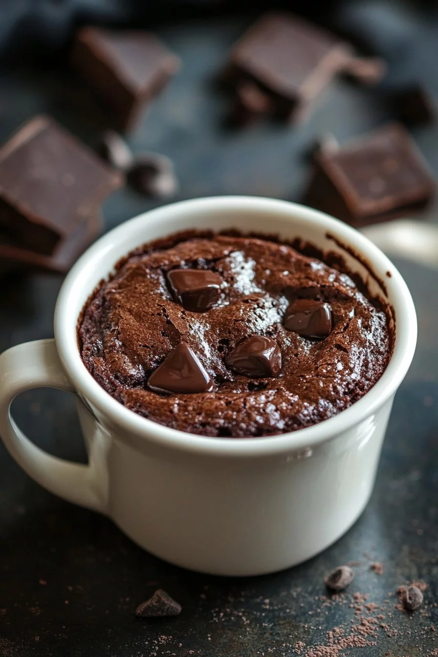 Brownie de Chocolate en Taza