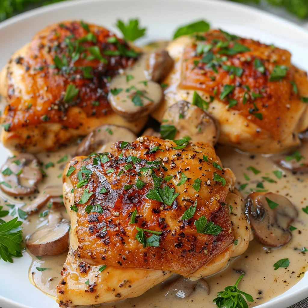 Pechuga de Pollo en Salsa de Champiñones