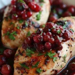 Pechugas de Pollo en Relleno Cremoso Con Frutos Rojos y Toque de Chipotle