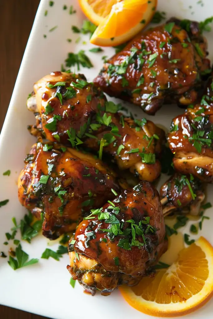 Pollo Glaseado con Jugo de Naranja y Miel: ¡Sabor Excepcional que Encantará!