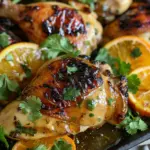 Pollo Glaseado con Jugo de Naranja y Miel