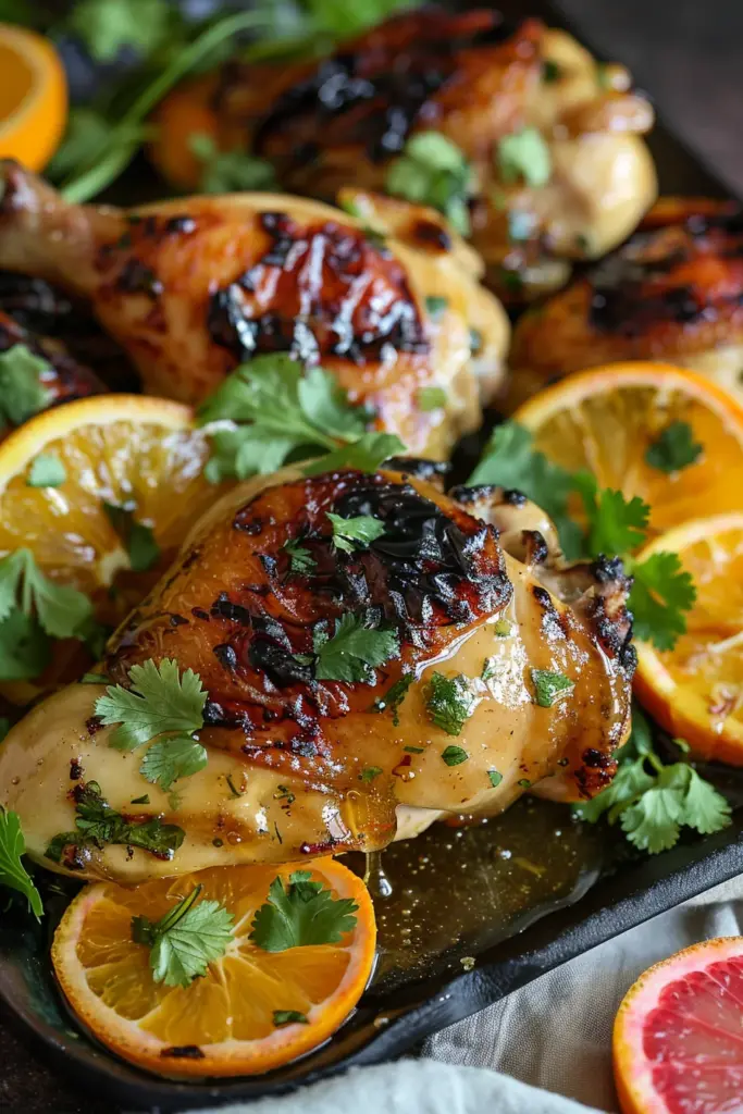 Pollo Glaseado con Jugo de Naranja y Miel: ¡Sabor Excepcional que Encantará!