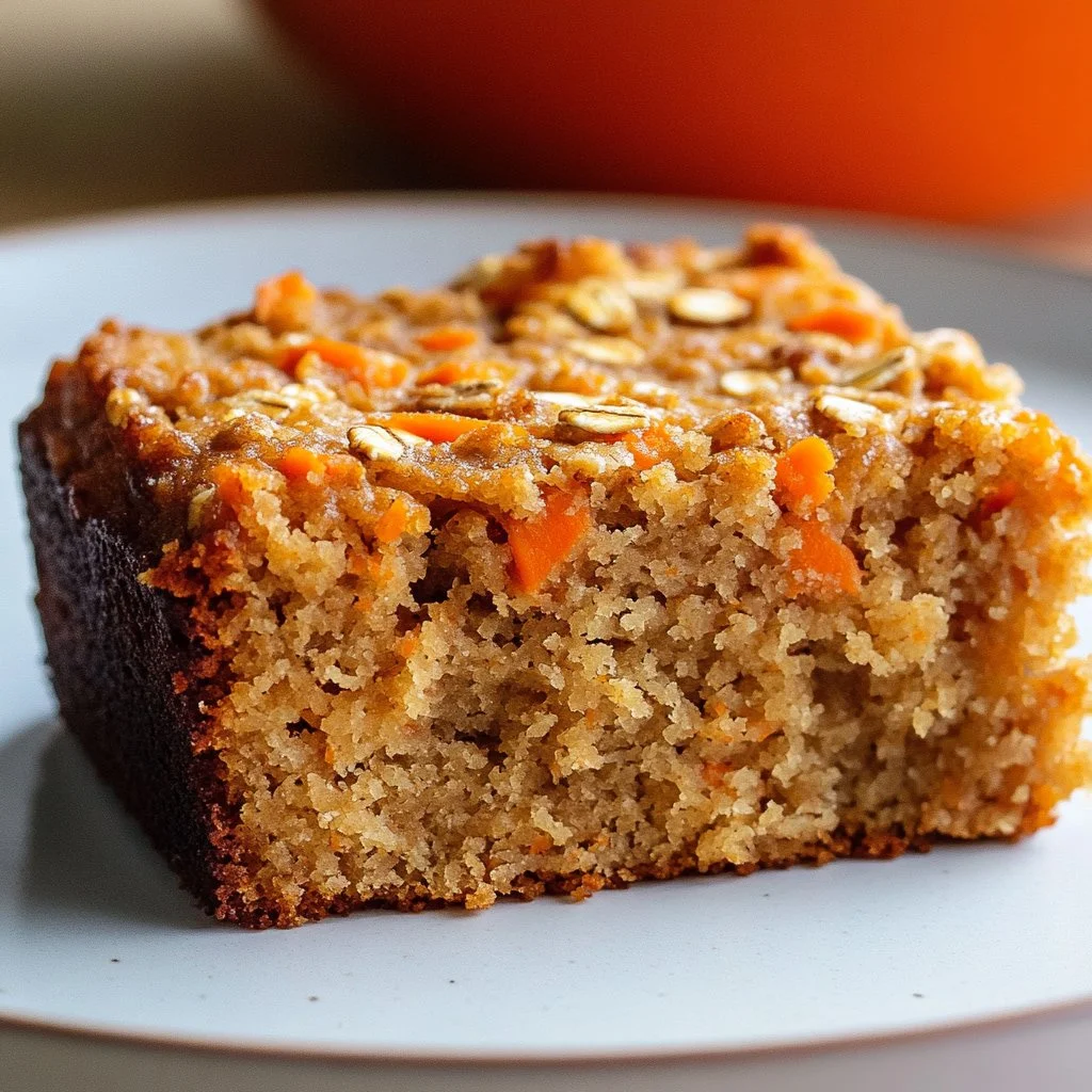 Pastel de zanahoria sin harina y con avena, receta fácil y saludable