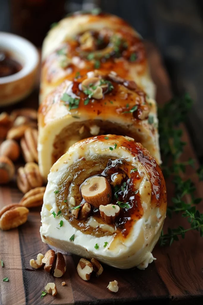 Rollo de Queso Crema Con Frutos Secos: Delicia Potente y Atemporal