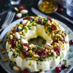 Rosca Salada de Queso Crema Con Nueces Pistaches Cebollín y Arándanos