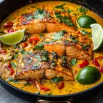 Salmón al Curry de Coco Caribeño