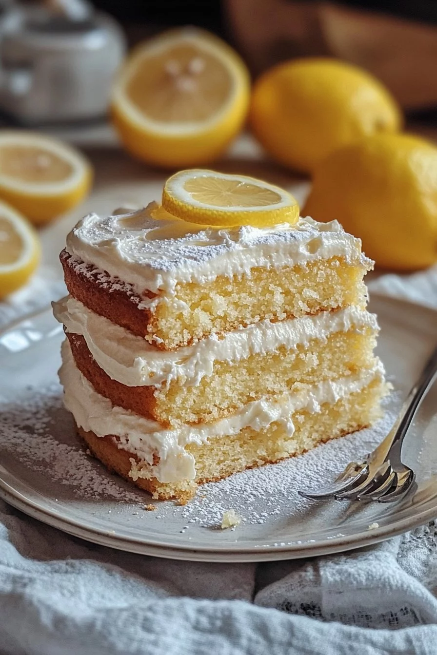 Postre de Bizcochuelo y Crema de Limón
