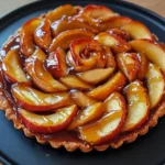 Tarta de Rosetas de Manzana con Caramelo Salado