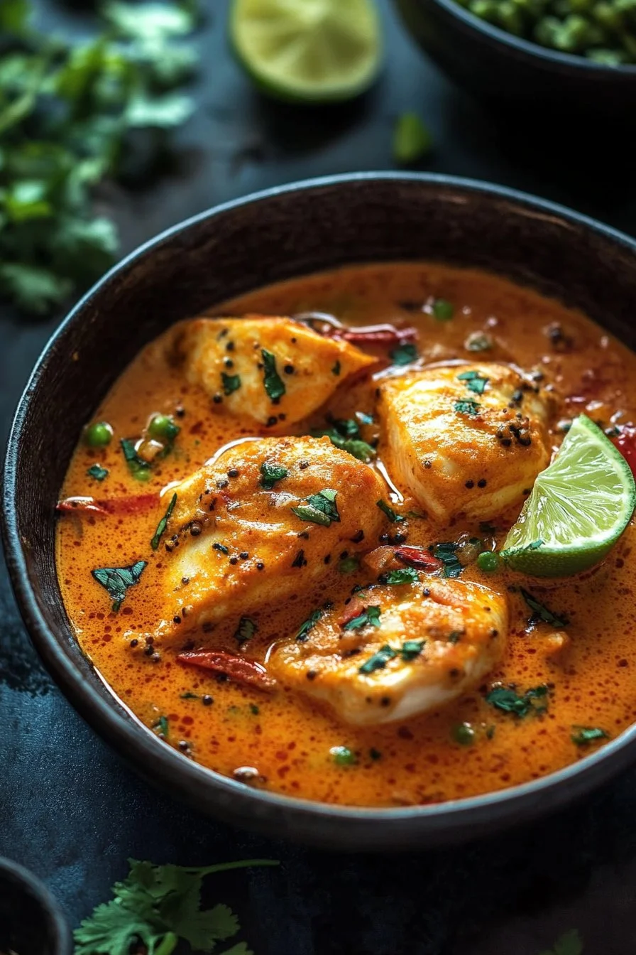 Curry de pescado con coco