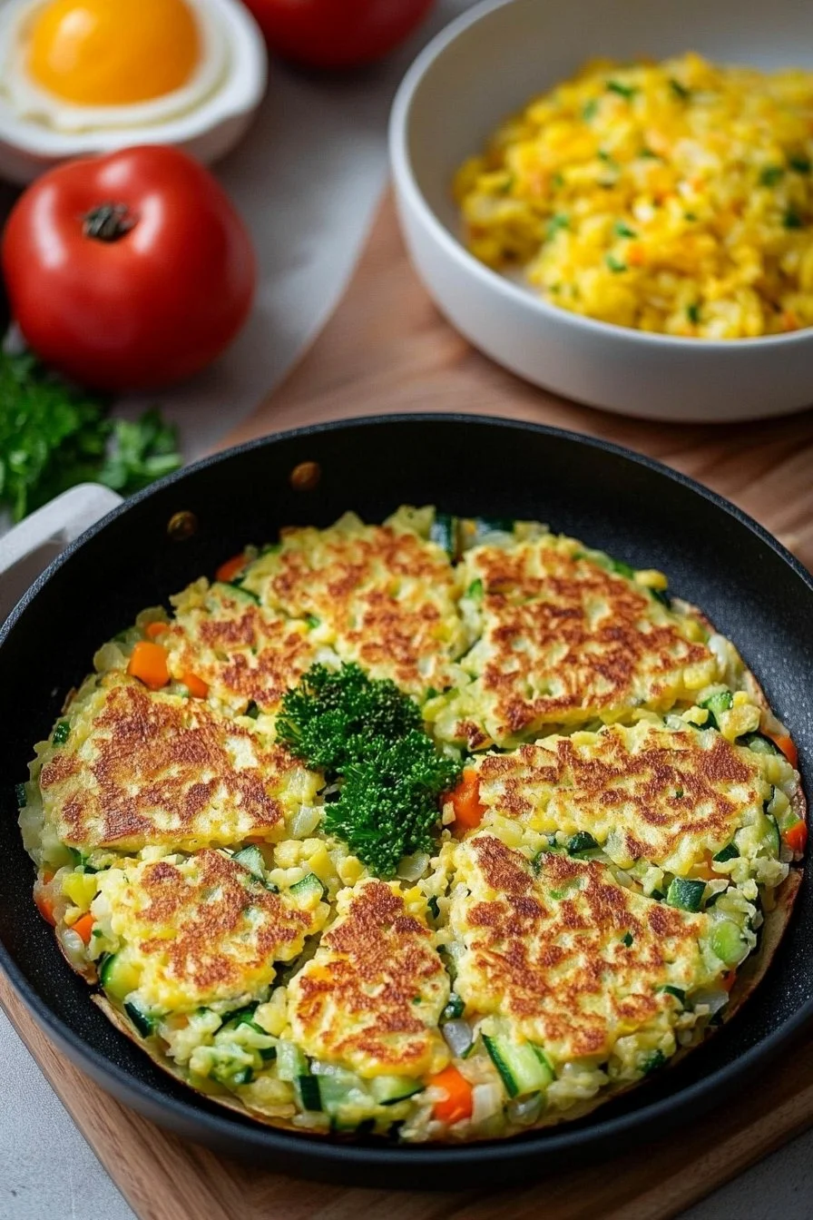Tortilla de verduras nutritivas