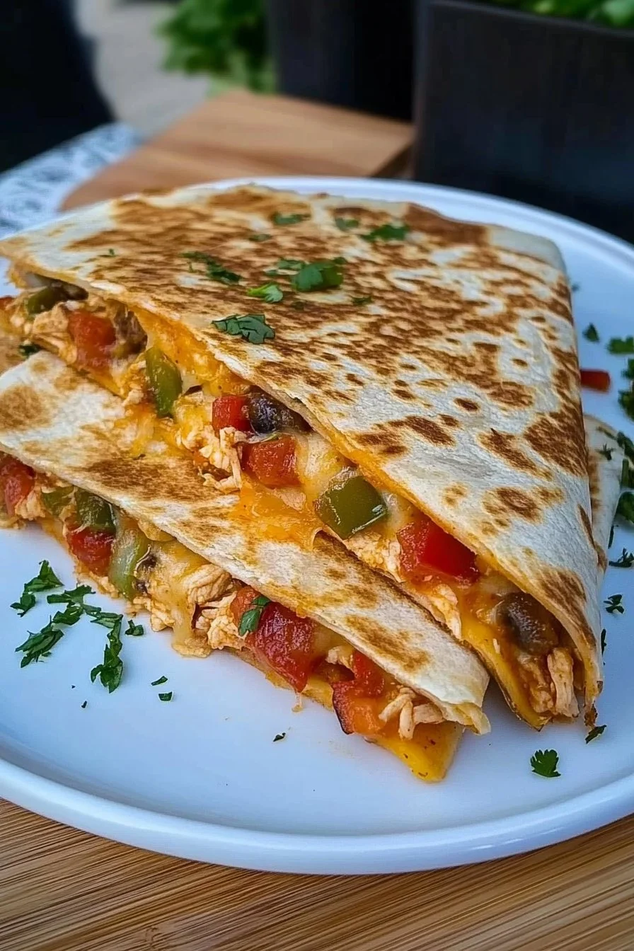 Quesadillas de Fajita con Pollo