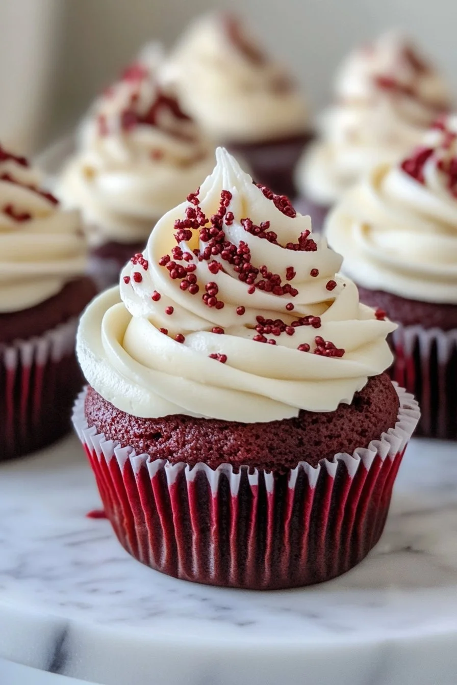 Cupcakes de terciopelo rojo