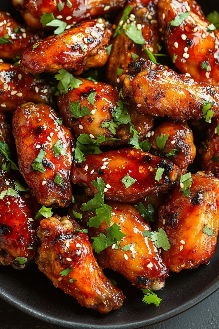 Alitas de Pollo Dulces y Picantes