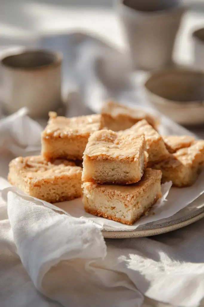 Blondies de Chocolate Blanco