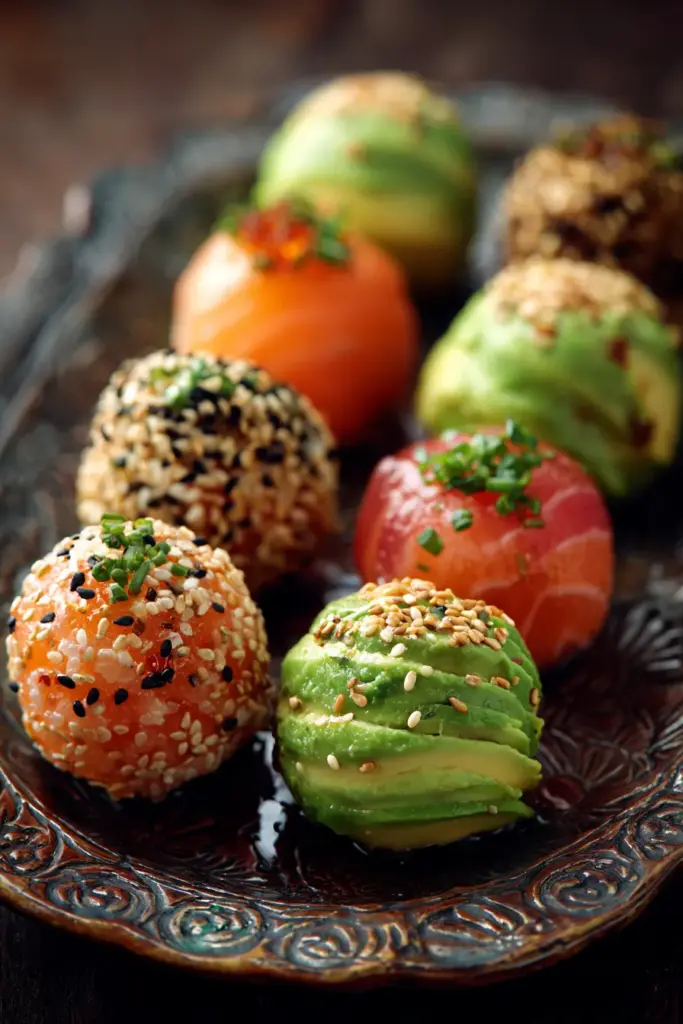 Bolas de sushi