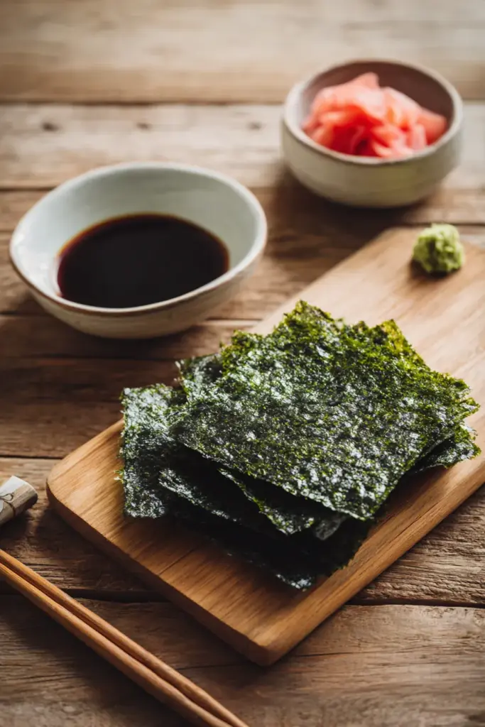Ingredientes esenciales para el sushi