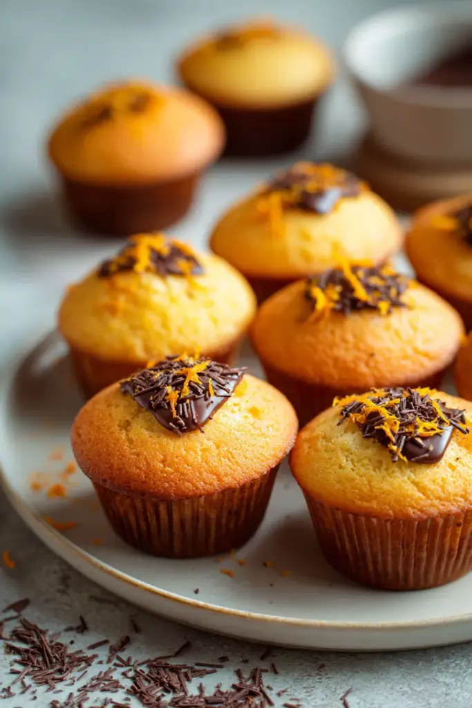 Magdalenas de Naranja y Chocolate