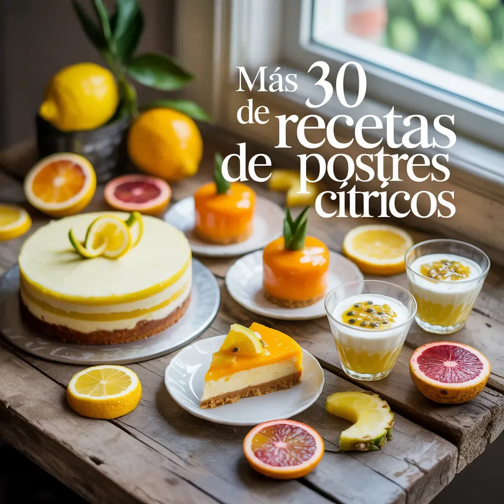 Más de 30 Recetas de Postres Cítricos