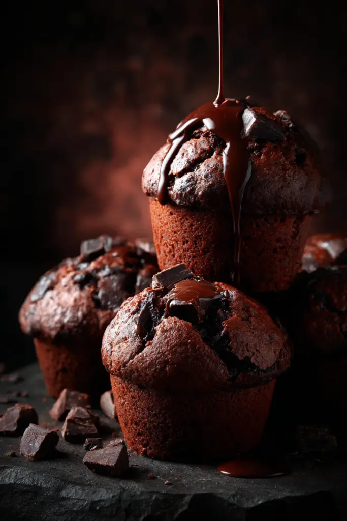 Muffins, Cupcakes y Magdalenas: El Arte de Hornear Bocados Perfectos 12 Muffins de Chocolate