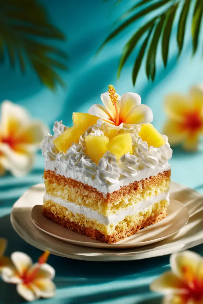 Pastel Tropical de Piña y Coco