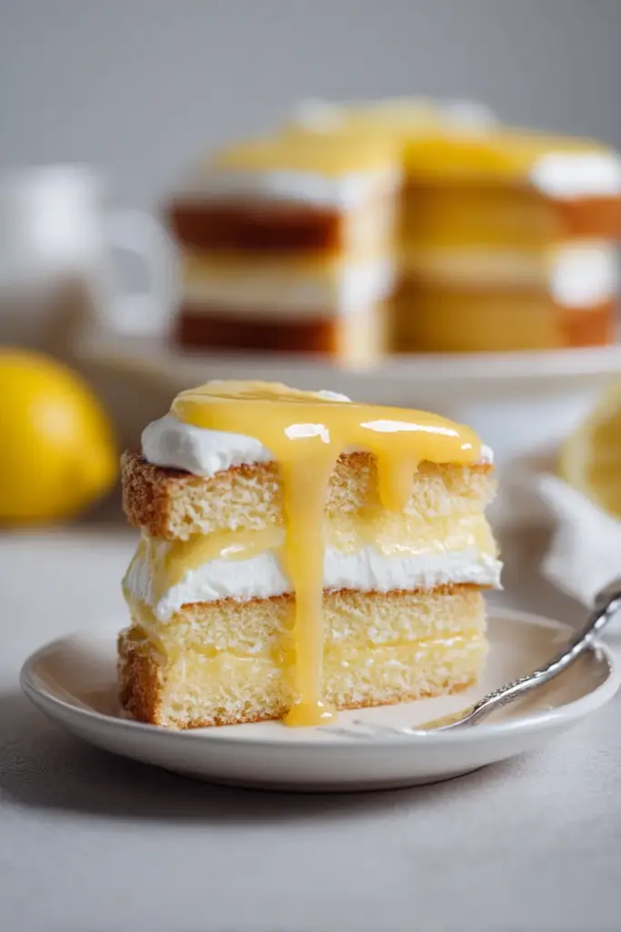 Pastel de Limón con Lemon Curd