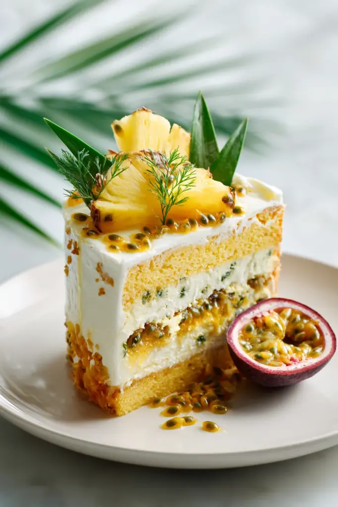Pastel de Piña y Maracuyá