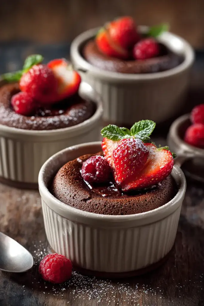 Pasteles de Chocolate Individuales