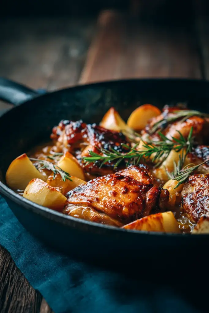 Pollo con frutas