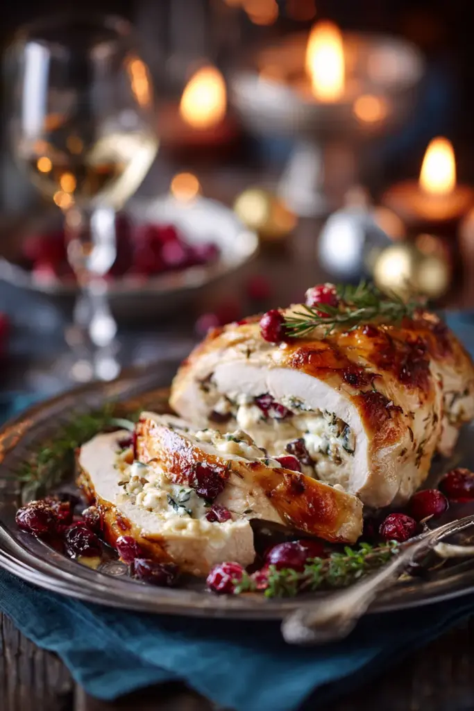 Pollo festivo elegante