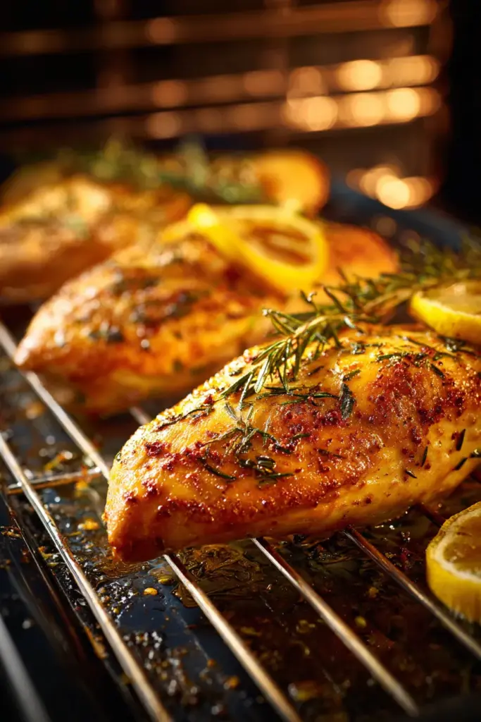 Pollo horneado uniformemente
