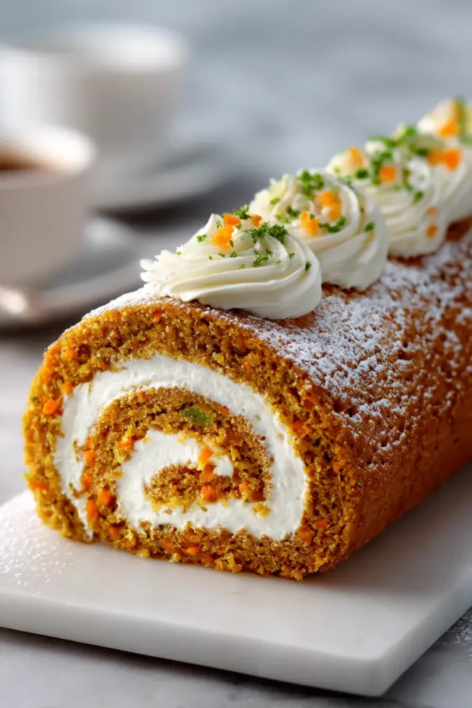 Rollo de Pastel de Zanahoria