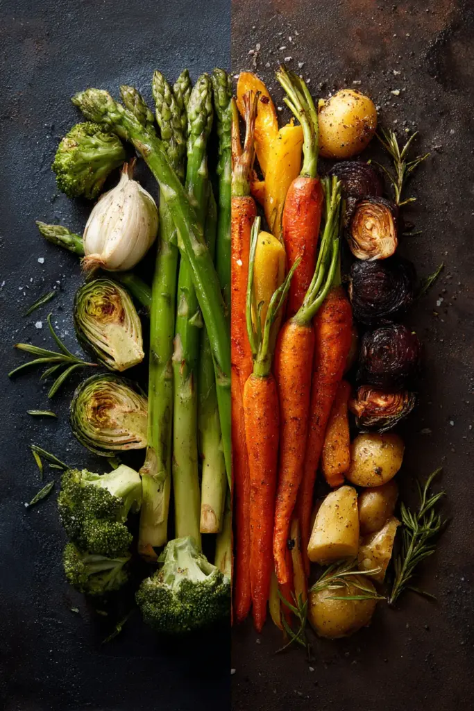 Vegetales Crudos y Asados