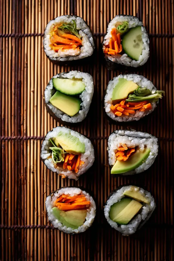 Vegetales para sushi
