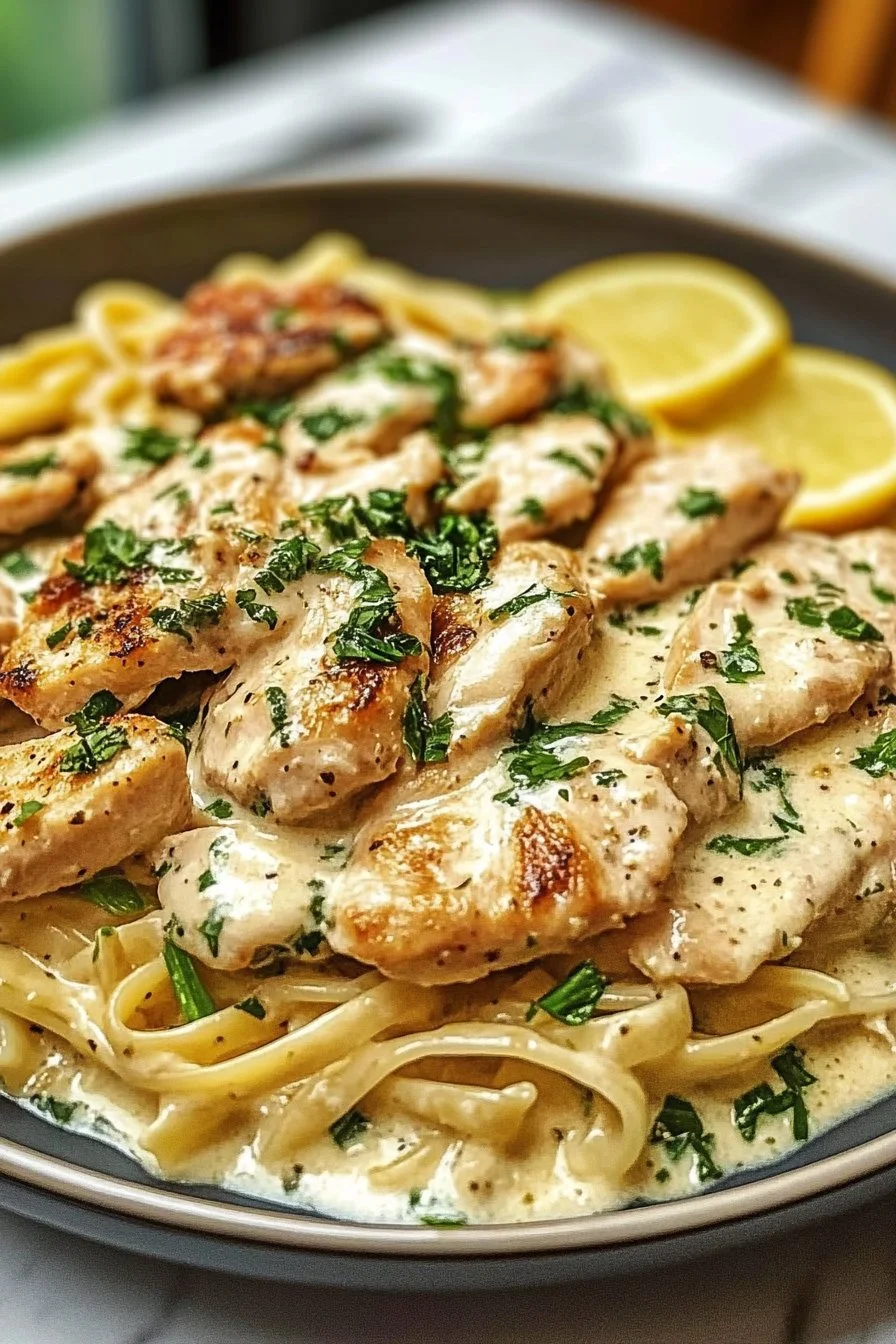 Alfredo de Pollo Cremoso