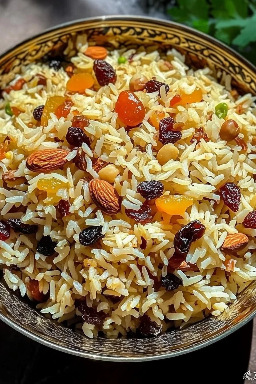 Arroz Persa con Nueces y Frutos Secos