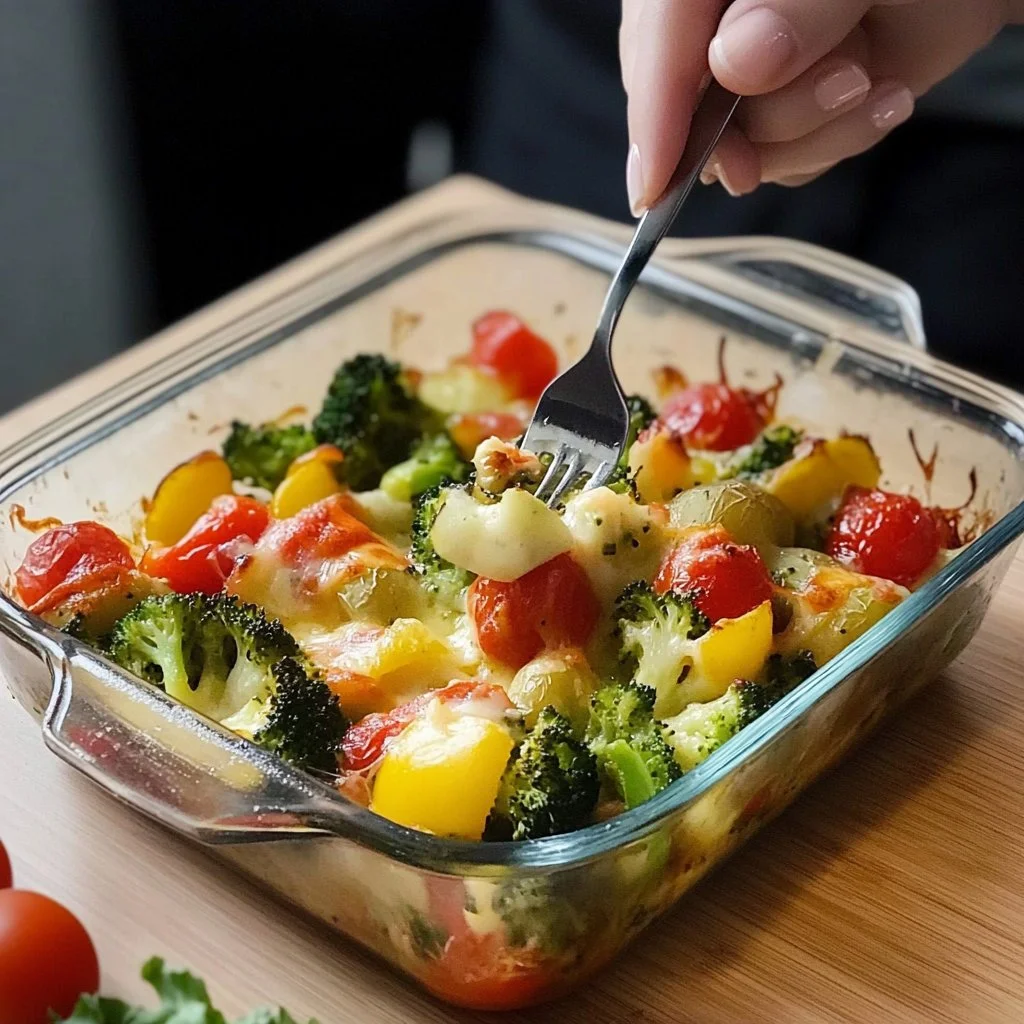 Plato de brócoli y papas cocidos en un tazón