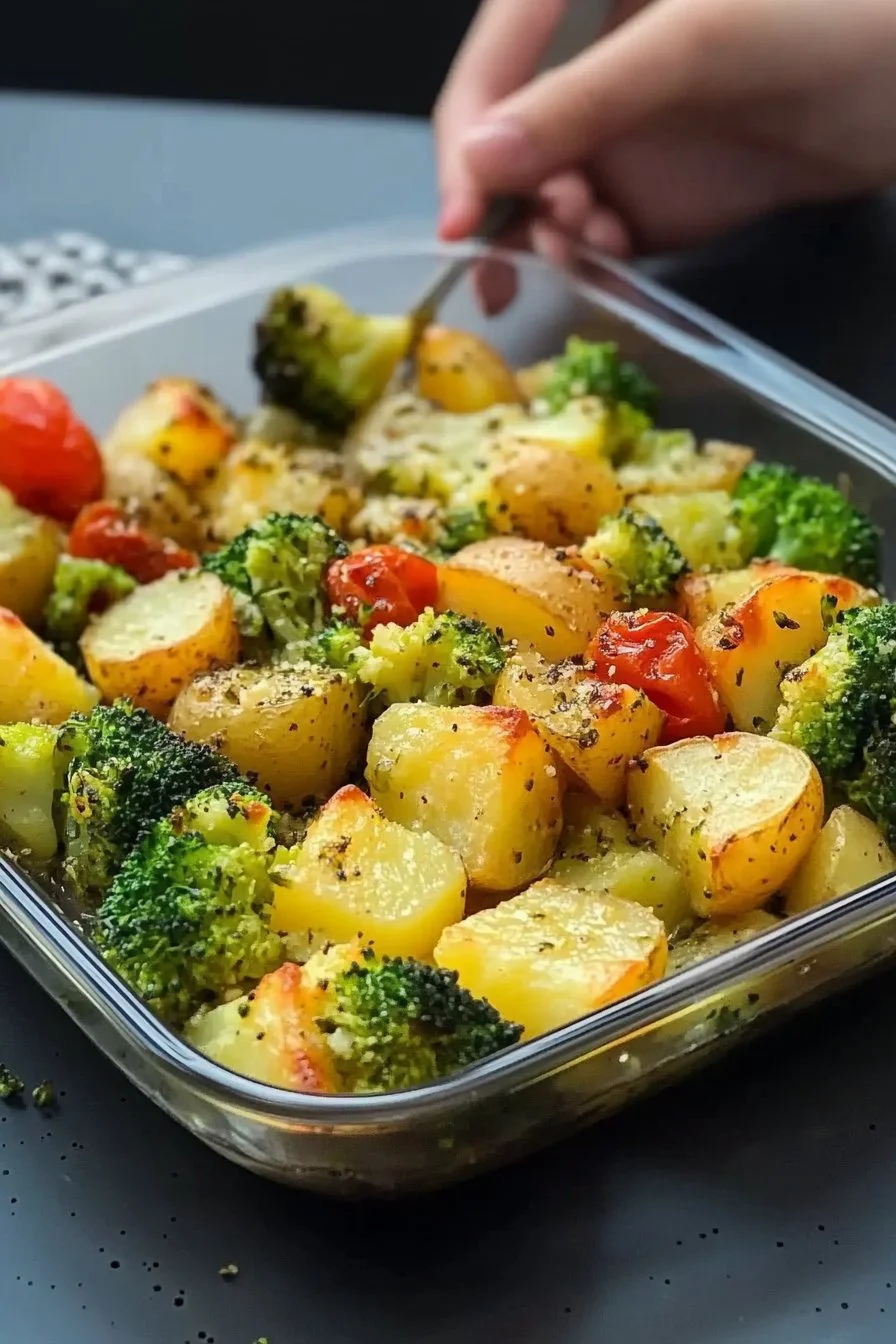 Brócoli y Papas Cocidos