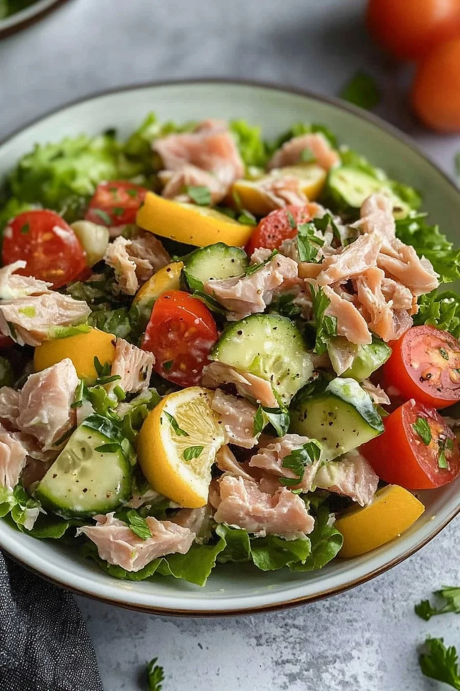 Ensalada de atún nutritiva