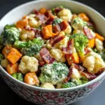 Ensalada de Brócoli y Coliflor Cargada