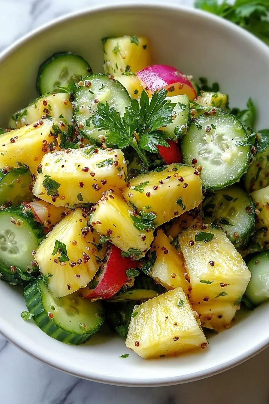 Ensalada de Piña y Pepino