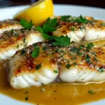 Filete de Pescado con Salsa de Mostaza y Limón