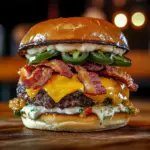 Hamburguesa Smash de Jalapeño Popper