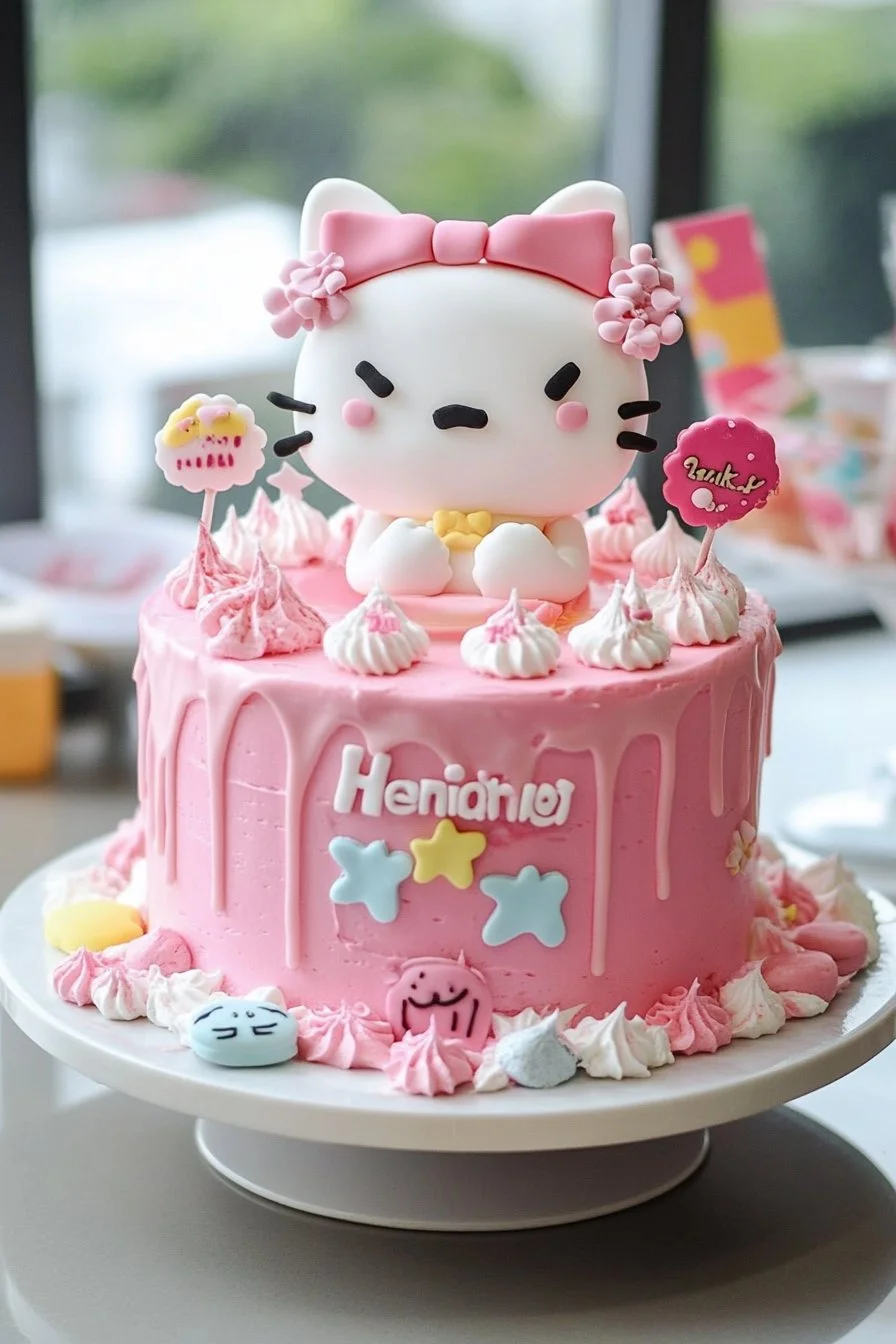 Ideas para el pastel de cumpleaños de Hello Kitty