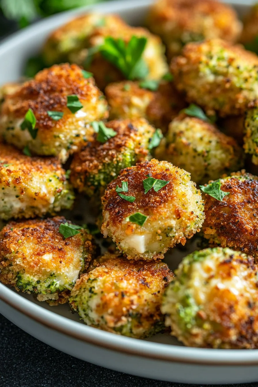 Nuggets de brócoli y queso crujientes