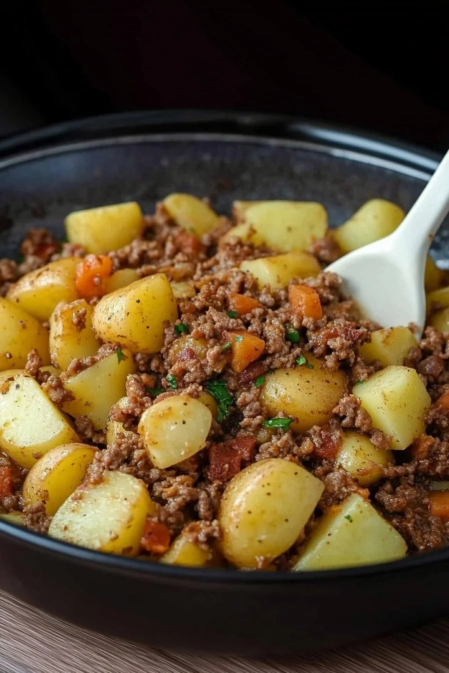 Papas con Carne Molida